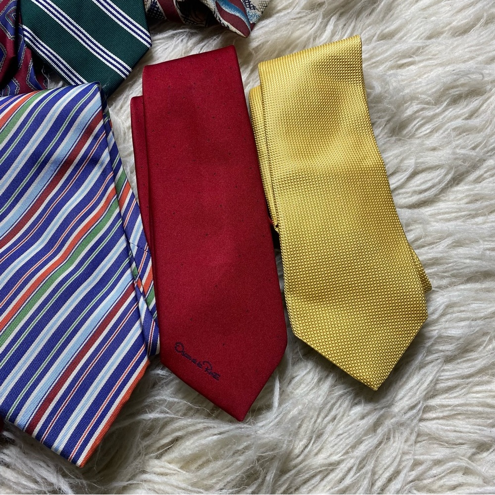 LUXURY Tie Lot of 12 Brioni, Canali, Valentino, Giorgio Armani, Christian Dior - Picture 3 of 11